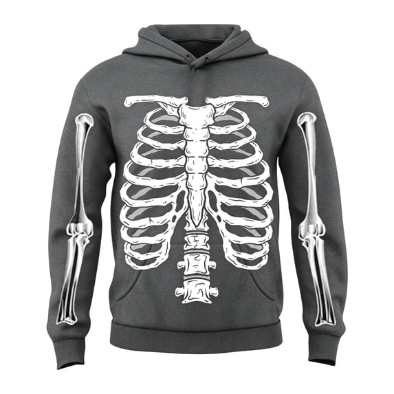 KHONTS Boys Girls Skeleton Halloween Sweatshirt Hoodie Sweater Plus Size Clothes,Size 3-13 Years