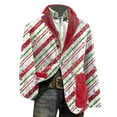 thumbnail image 1 of KHONTS Christmas Blazer for Men Corduroy Xmas Graphic Suit Jackets Lapel Button down Blazers for Dinner Party 2025 13-White XXXXL, 1 of 3