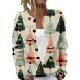 thumbnail image 1 of KHONTS Christmas Cardigan Sweaters for Women 2025 Funny Xmas Open Front Button down Cardigans Long Sleeves Coat 14-Green S, 1 of 4