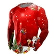 thumbnail image 1 of KHONTS Christmas Tree T Shirts for Men Long Sleeve Casual Holiday Xmas Tees Casual Crewneck Pullover 2025 Christmas Graphic Shirt 19-Red M, 1 of 3