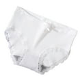 thumbnail image 1 of KHONTS Cotton Panties for Women Fashion High Waist Lace Trim Underwear Solid Color Comfy Pant Breathable Pants White XL, 1 of 3