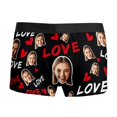 thumbnail image 1 of KHONTS Custom Face Men's Boxer Briefs Personalized Underwear with Photo Picture Customized Boxers Gifts for Boyfriend Husband Him 03-Black XL, 1 of 9