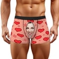 thumbnail image 1 of KHONTS Custom for Men Boxer Short with Face Personalized Underwear for Boyfriend Husband Valentine's Birthday 03-Black XL, 1 of 7