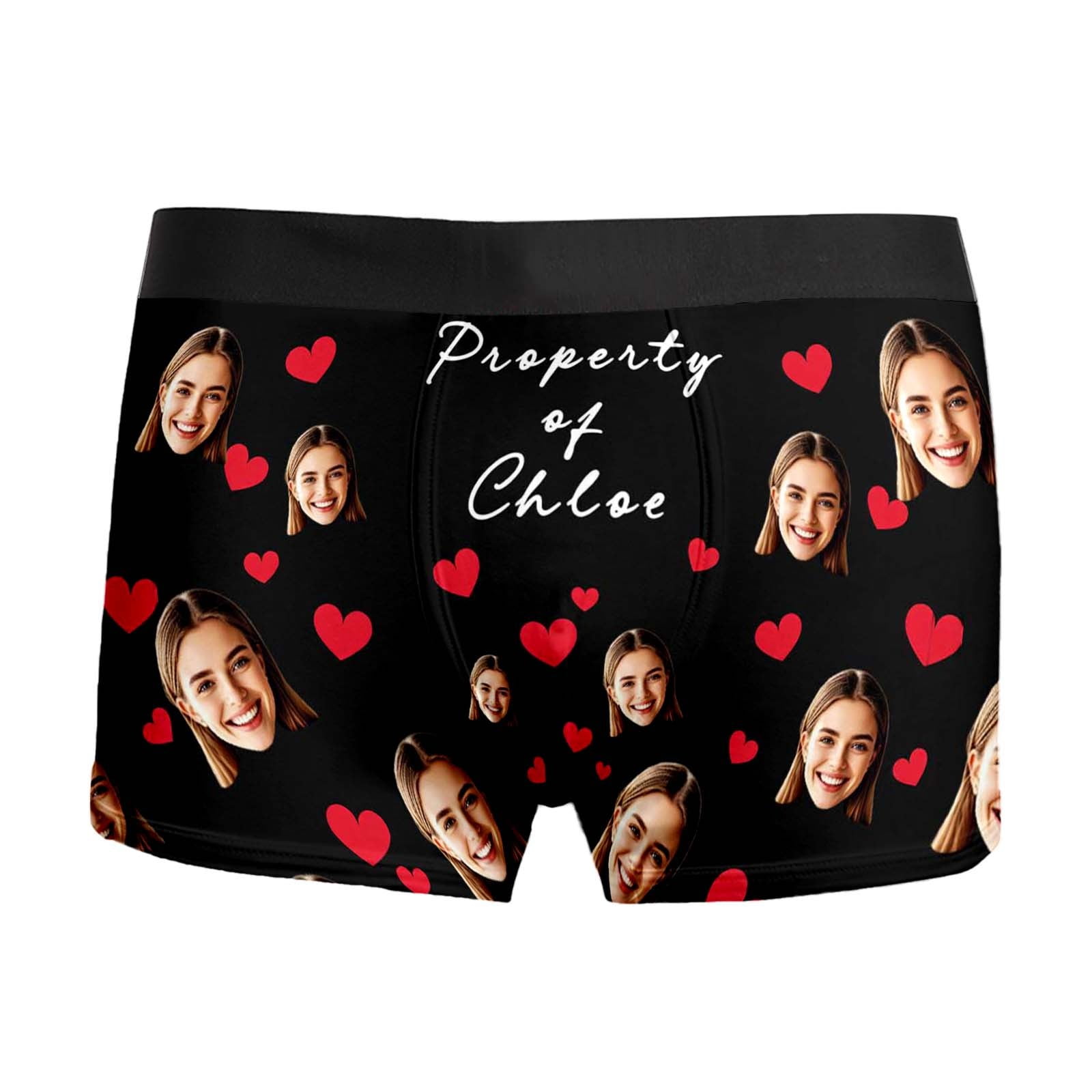 KHONTS DIY Custom Face Mens Boxer Briefs Personalized Underwear with ...