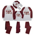 thumbnail image 1 of KHONTS Family Christmas Pajamas Sets Cute Graphic Long Sleeve Plaid Shirt and Pajama Pants Xmas Loungewear Sets 2-Baby 30, 1 of 5