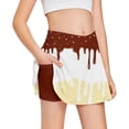 thumbnail image 1 of KHONTS Girls Skorts Tennis Skirt Athletic Skort Golf Skirt Shorts with Pockets Dancing Running Wear,Size 5-16 Years Brown 180, 1 of 5