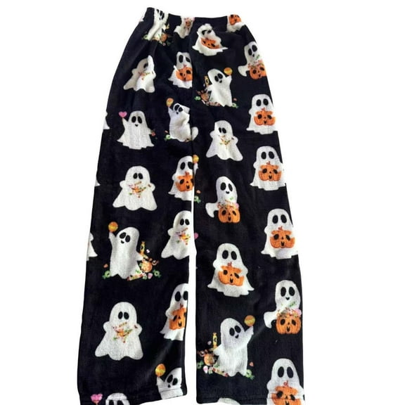 KHONTS Halloween Pajama Pants Women Men Couples Halloweens Pjs Pants Unisex Funny Pajama Bottom Sleepwear for Party B XL