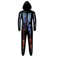 thumbnail image 1 of KHONTS Halloween Skeleton Onesies Matching Pajamas Sets Family Hooded Jumpsuit Funny Bodysuit for Adult and Kids Kids 6T, 1 of 4