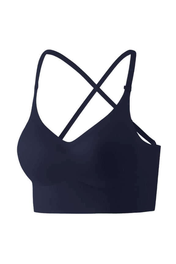 Halter for Women Low Back Bras Wireless Seamless Bra Backless Multiway Straps Convertible Backless Bralettes Black S