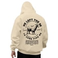 thumbnail image 1 of KHONTS He Left the 99 to Find Me Sweatshirt for Men Christian Fashion Graphic Hooded Sweatshirt Long Sleeve Hoodies Beige XL, 1 of 6