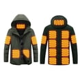 thumbnail image 1 of KHONTS Heated Jackets for Men with 15 Heating Zones USB Smart Warming Hoodie Winter Thermal Puffer Jackets (No Battery) Green L, 1 of 2