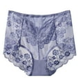 thumbnail image 1 of KHONTS High Waist Lace Panties for Women Seamless Lightweight Breathable Tummy Control Lift Butt Plus Size Light Purple XL, 1 of 3