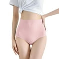 thumbnail image 1 of KHONTS High Waisted Underwear for Women Elastic Tummy Control Panties Seamless Comfy Briefs Pink M, 1 of 6