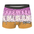 thumbnail image 1 of KHONTS Ice Cream Mens Underwear Boxer Briefs High Waist Panties Breathable Comfortable Fashion Holiday Underpants Purple L, 1 of 4