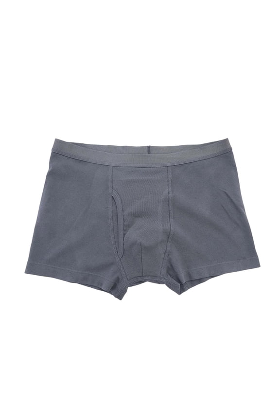 Incontinence Underwear for Men Light Protective Boxer Brief Leak Proof Low Waist Underpants for Bladder Leakage Grey XL