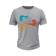 thumbnail image 1 of KHONTS Kids Boys Guitar Printed T Shirts Short Sleeve Crewneck Summer Tees Casual Fashion Tops,Size 2-15 Years Light Gray 150, 1 of 4