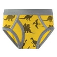 thumbnail image 1 of KHONTS Little Boys' Car Printed Brief Soft Underwear,Size 1T-12T Yellow 140, 1 of 3