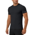 thumbnail image 1 of KHONTS Men's Athletic Workout Tees Lightweight Crewneck T-Shirts Running Gym Casual Work Shirts Black L, 1 of 4