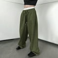thumbnail image 1 of KHONTS Men's Baggy Sweatpants Wide Leg Y2k Drawstring High Waisted Loose Long Pants with Pockets GN1 M, 1 of 8