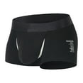 thumbnail image 1 of KHONTS,Men's Ball Underwear Pouch Boxer Briefs Boy Shorts Jock Strap Enhancer Athletic Male Comfortable Ball Pouch Black XXXL, 1 of 2