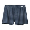 thumbnail image 1 of KHONTS,Men's Boxers Briefs Loose Plaid Underwear for Men Soft Comfortable Casual Breathable Underwear Blue XL, 1 of 2
