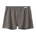 thumbnail image 1 of KHONTS,Men's Boxers Briefs Loose Plaid Underwear for Men Soft Comfortable Casual Breathable Underwear Grey XL, 1 of 2