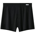 thumbnail image 1 of KHONTS,Men's Breathable Ice Silk Pajama Bottom Sleep Boxer Shorts with Button Fly Black L, 1 of 3