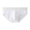 thumbnail image 1 of KHONTS Men's Briefs Solid Color Athletic Underwear Breathable Soft Jockstrap Underpants for Sport Gym White XL, 1 of 3
