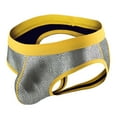 thumbnail image 1 of KHONTS,Men's Jockstrap Sexy Underwear Athletic Supportive Mesh Jock Straps Male Silver XXL, 1 of 2
