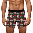 thumbnail image 1 of KHONTS Men's Personalized Boxers Husband Boyfriend Funny Boxers DIY Valentine's Day Birthday for Him Black L, 1 of 8