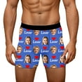 thumbnail image 1 of KHONTS Men's Personalized Boxers Husband Boyfriend Funny Boxers DIY Valentine's Day Birthday for Him Blue XL, 1 of 8