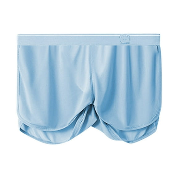 KHONTS Men's Soft Arrow Shorts Underwear Thin Home Panties Boxers Briefs Underpants Light Blue XL