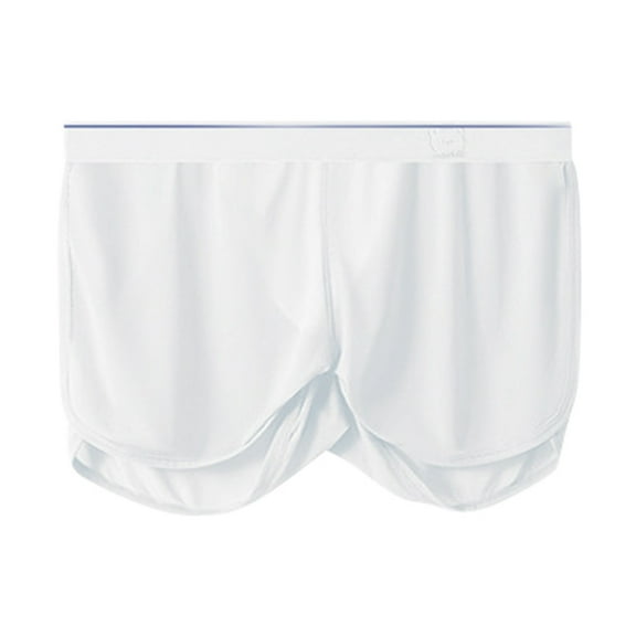 KHONTS Men's Soft Arrow Shorts Underwear Thin Home Panties Boxers Briefs Underpants White M