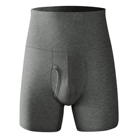 KHONTS Men's Tummy Control Shorts High Waist Underwear Basic Soft Boxer Briefs GY2 XXXL