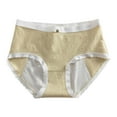 thumbnail image 1 of KHONTS Period Underwear for Women High Waist Seamless Panties Breathable Thin Comfy Soft Leak Proof Pants for Daily Wear Khaki M, 1 of 3
