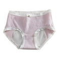 thumbnail image 1 of KHONTS Period Underwear for Women High Waist Seamless Panties Breathable Thin Comfy Soft Leak Proof Pants for Daily Wear Purple XL, 1 of 3