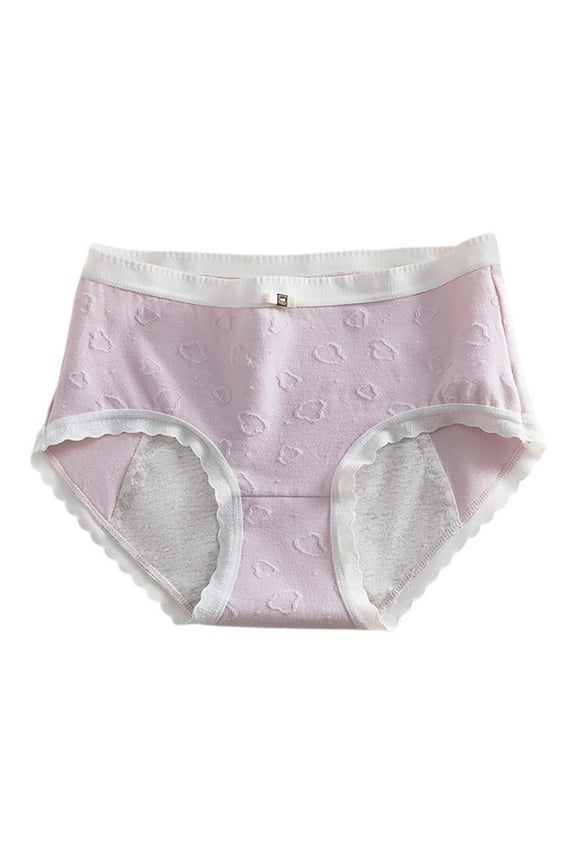 Period Underwear for Women High Waist Seamless Panties Breathable Thin Comfy Soft Leak Proof Pants for Daily Wear Purple XL