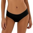 thumbnail image 1 of KHONTS Period Underwear for Women Hipster Leak Proof Panties Low Rise Cheeky Breathable Soft Invisible Briefs Black XXXXXL, 1 of 4