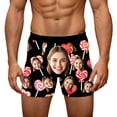 thumbnail image 1 of KHONTS Personalized Boxers for Men Husband Boyfriend Funny Boxers for Men Valentine's Day Birthday for Him 01-Black M, 1 of 8