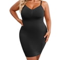 thumbnail image 1 of KHONTS Plus Size Shapewear Dress for Women Under Dress Seamless Tummy Control Dress Cami Dress Black XL, 1 of 5