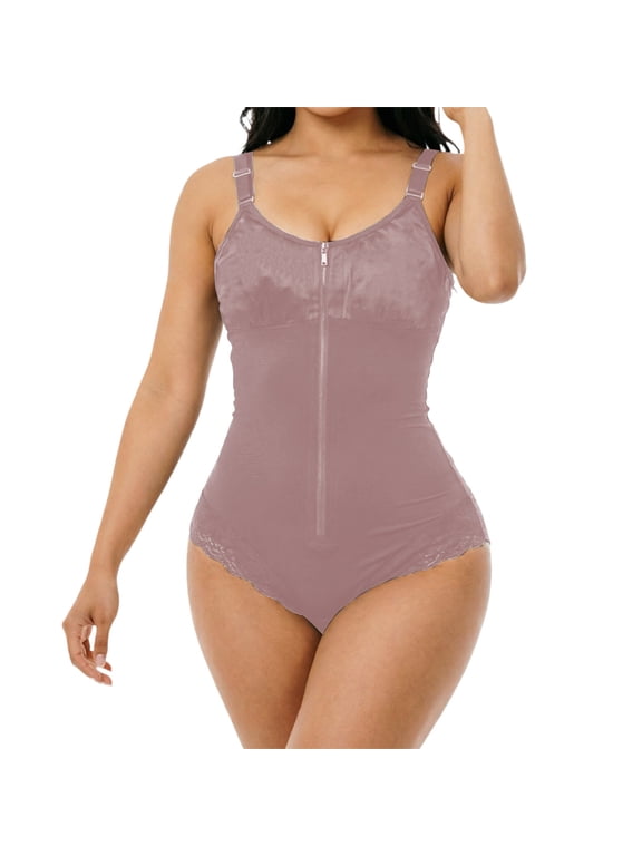 Postpartum Fajas Shapewear Tummy Control for Women Body Shape Girdles Compression Garment Brown S