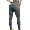 thumbnail image 1 of KHONTS Scrunch Leggings for Women Seamless High Waisted Workout Gym Yoga Pants Grey M, 1 of 7