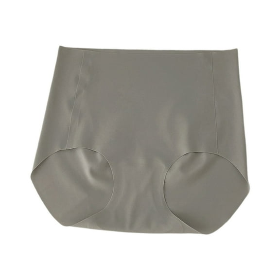 KHONTS Seamless High Waisted Underwear for Women No Show Full Coverage Panties Briefs Green XL