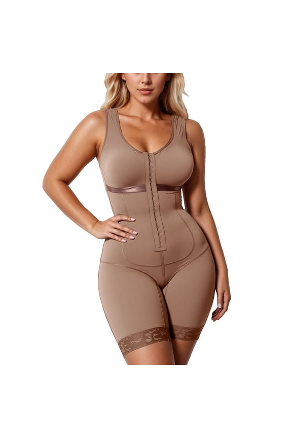 ,Shapewear Tummy Control High Compression Faja Colombiana Girdle for Women Abdomen Control Coffee S