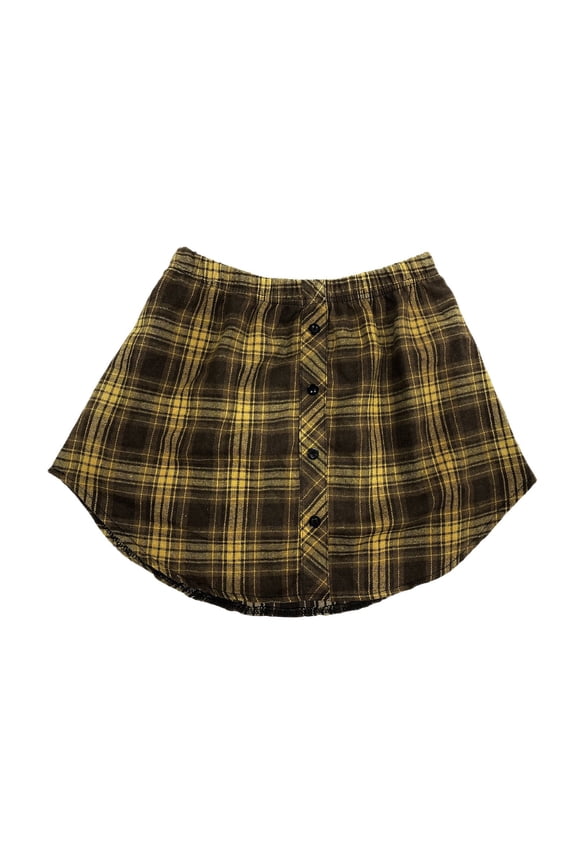 Shirt Extender for Womens Extender Removable Layering Skirts Half Length Solid Underskirt with Buttons Oversized Khaki XL