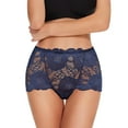 thumbnail image 1 of KHONTS Stylish Women's Lace Panties Comfort Leisure Flattering Underpants for All Seasons Home Navy XXL, 1 of 3