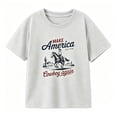 thumbnail image 1 of KHONTS Toddler Boy Shirts Baby Kids Short Sleeve T-Shirt Graphic Tee Funny Letters Print Tops,Size 2-13 Years Light Gray 110, 1 of 4