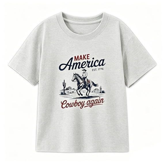 KHONTS Toddler Boy Shirts Baby Kids Short Sleeve T-Shirt Graphic Tee Funny Letters Print Tops,Size 2-13 Years Light Gray 110