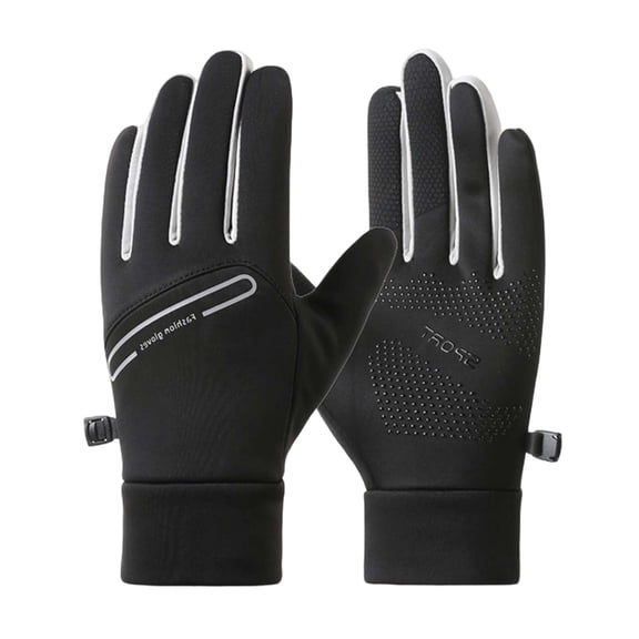 KHONTS Touchscreen Winter Gloves for Men Women Cold Weather Warm Freezer Work Gloves for Running Driving Cycling Hiking Black One Size