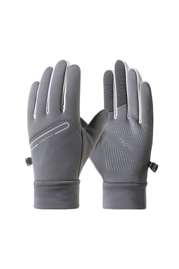 Touchscreen Winter Gloves for Men Women Cold Weather Warm Freezer Work Gloves for Running Driving Cycling Hiking Dark Gray One Size